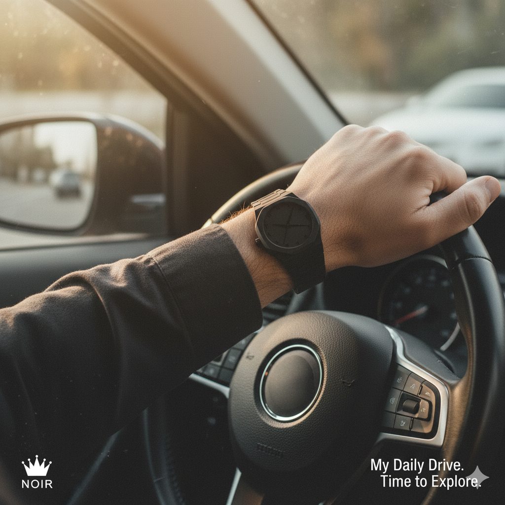 Arabic Aura Black Watch | Premium Original Timepiece for Men & Women