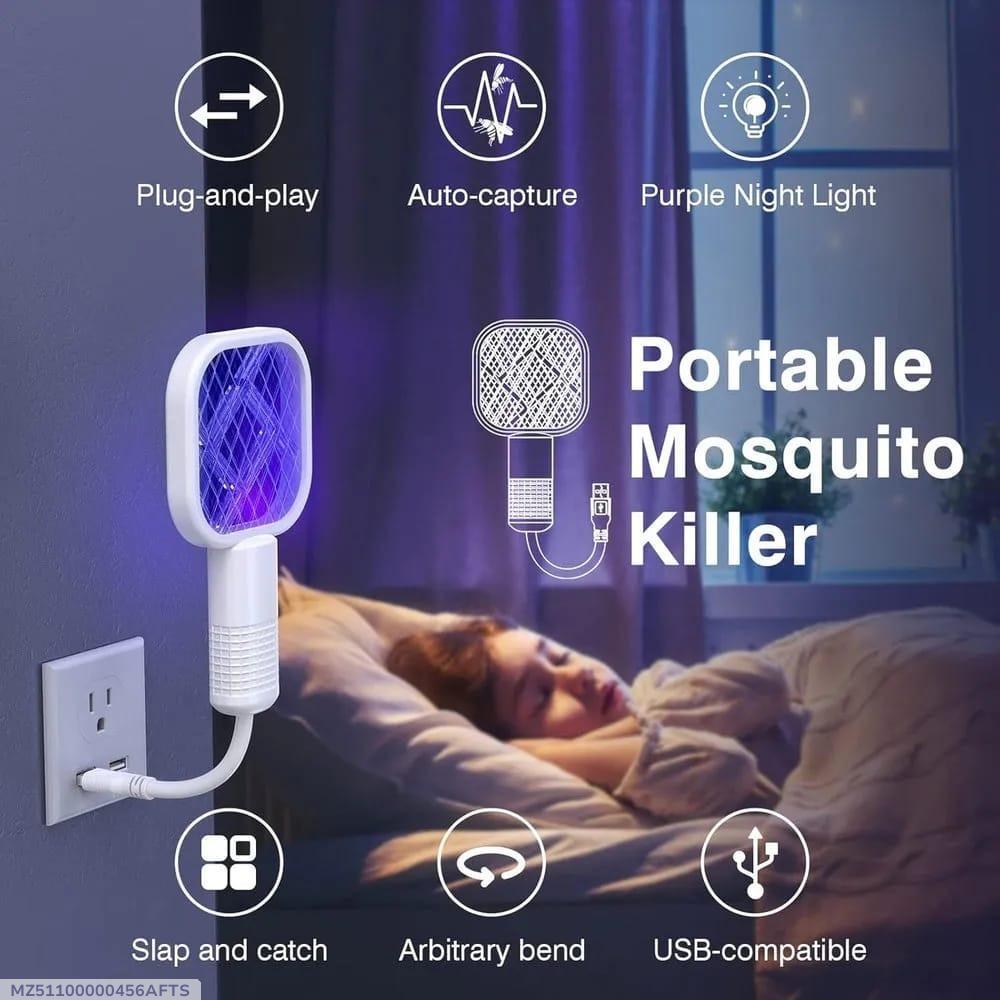 Multicolor Electric Mosquito Swatter - 1 Pc, 5 Watts for Effective Bug Control