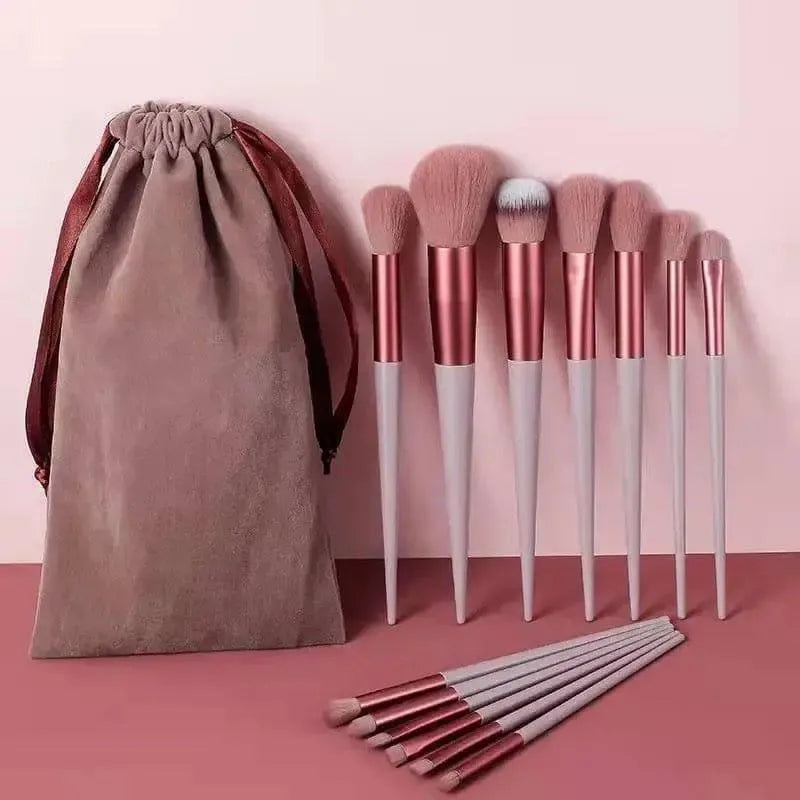 13 Pcs Professional Makeup Brushes Set | Soft Bristles, Premium Beauty Tools - Zakato